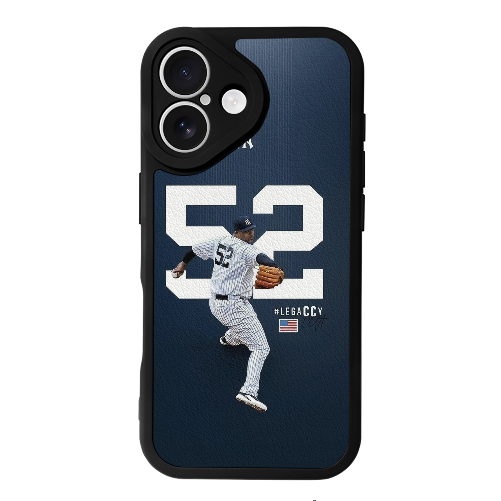 CC Sabatnia 22 IPhone 16 Silicone Leather Case – UV Print, Lambskin Texture – Perfect Fit, Wireless Charging Compatible, Scratch Resistant, Precise Cutouts – Stylish Protection For IPhone 16